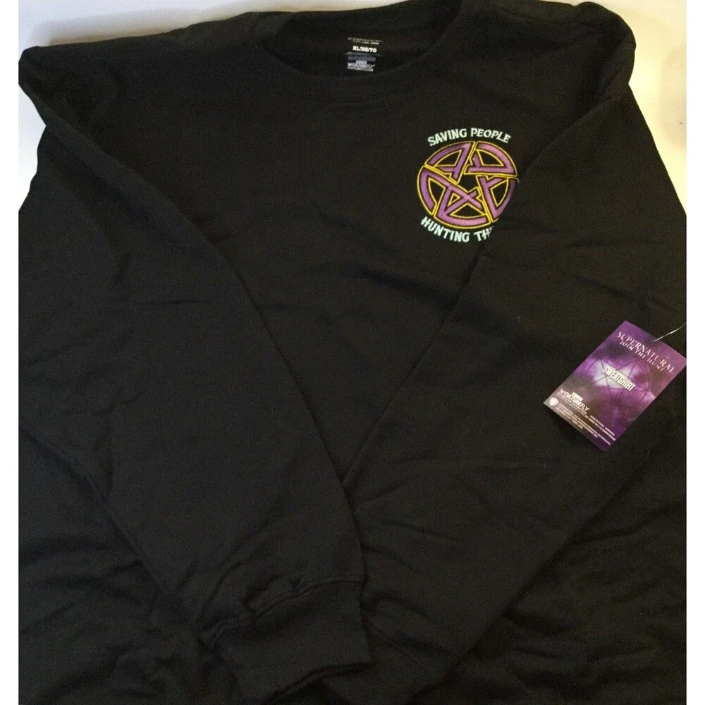 Supernatural Winchester Bros XL Sweatshirt Culturefly Ex Sam & Dean Castiel